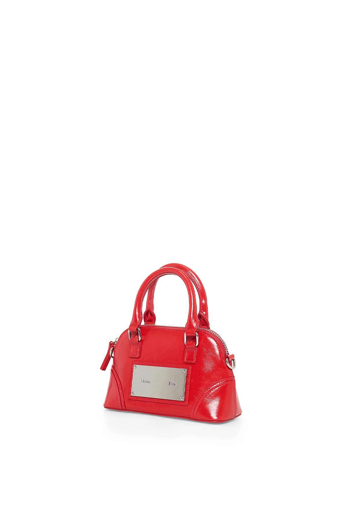 matinkim CURVE ZIP MINI BAG IN RED