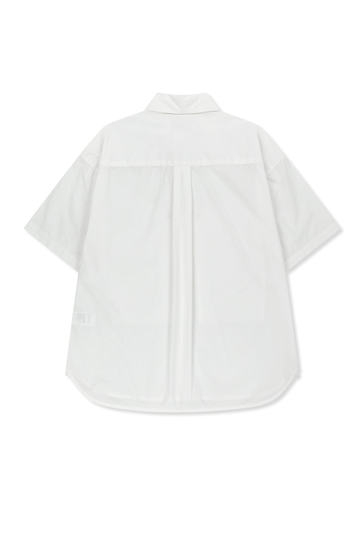 matinkim HALF SLEEVE POCKET SHIRT IN WHITE