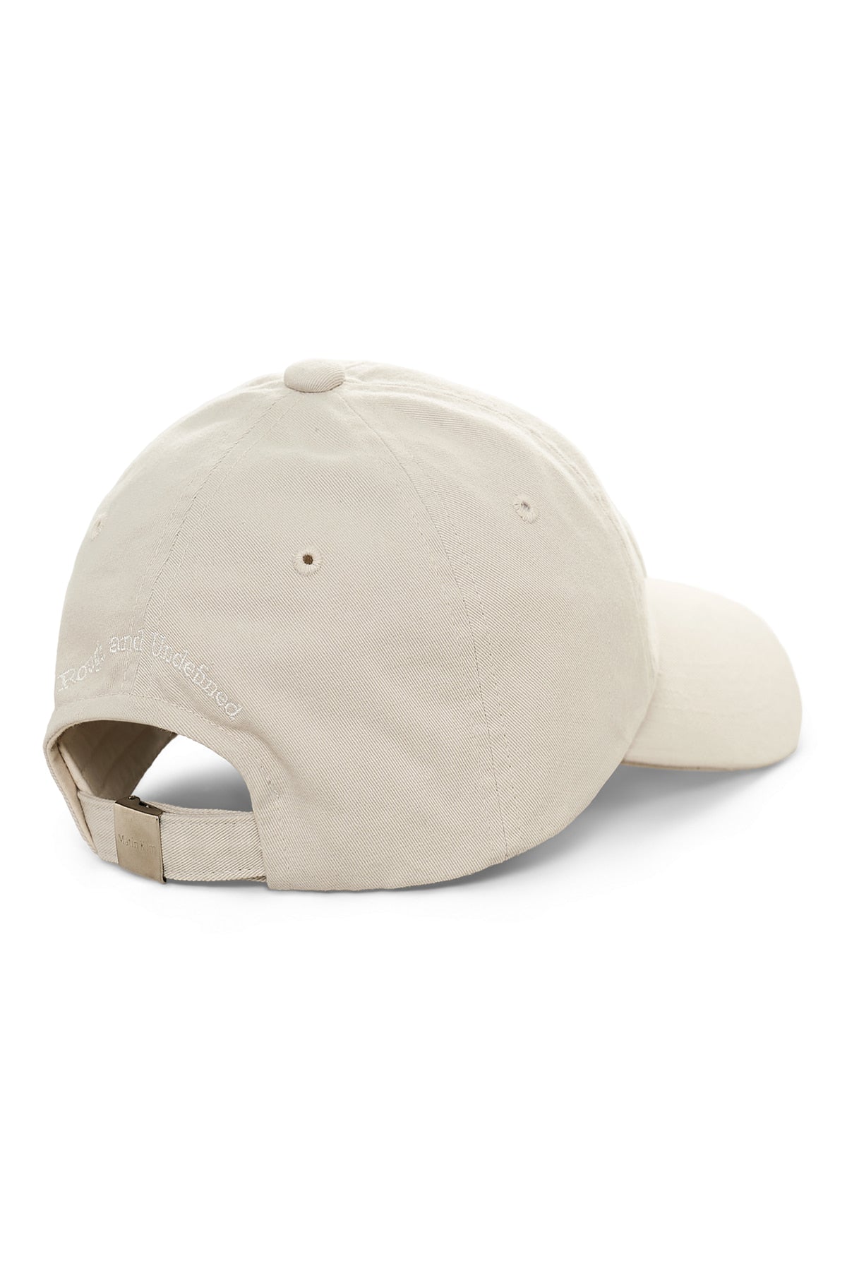 matinkim APPLIQUE FELT LOGO BALL CAP IN LIGHT GREY
