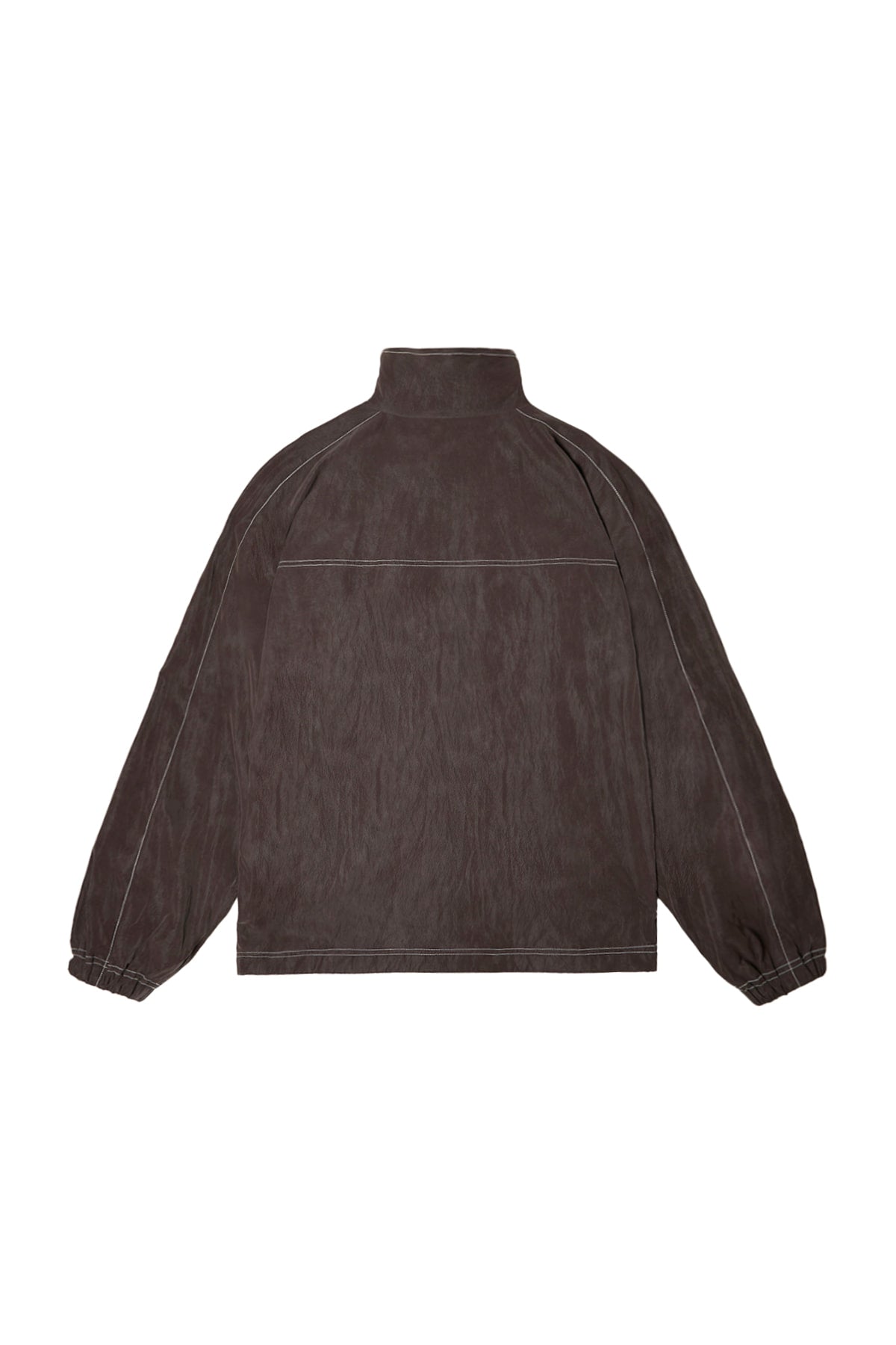 matinkim STITCH POINT HIGH NECK JUMPER IN BROWN