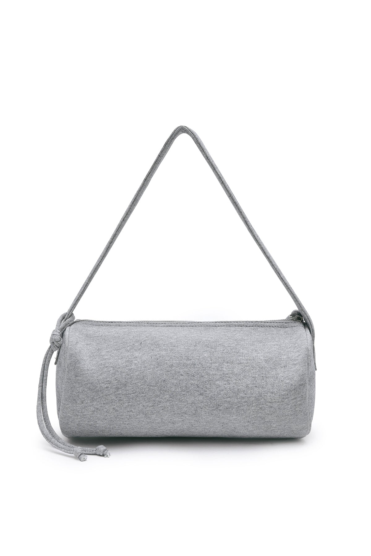 matinkim APPLIQUE LOGO JERSEY DUFFLE BAG IN GREY