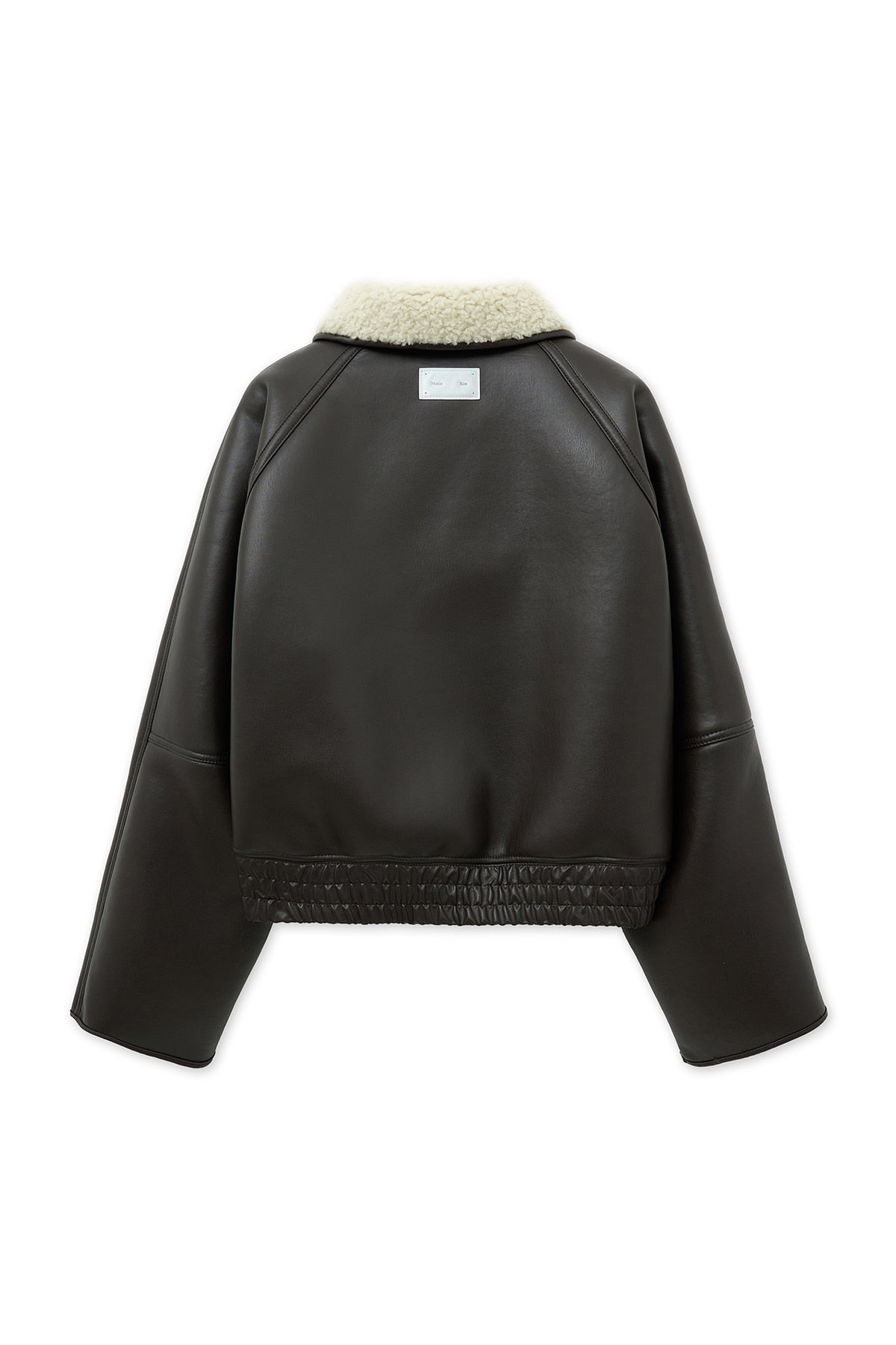 matinkim FUR COLLAR MUSTANG JUMPER IN DARK BROWN