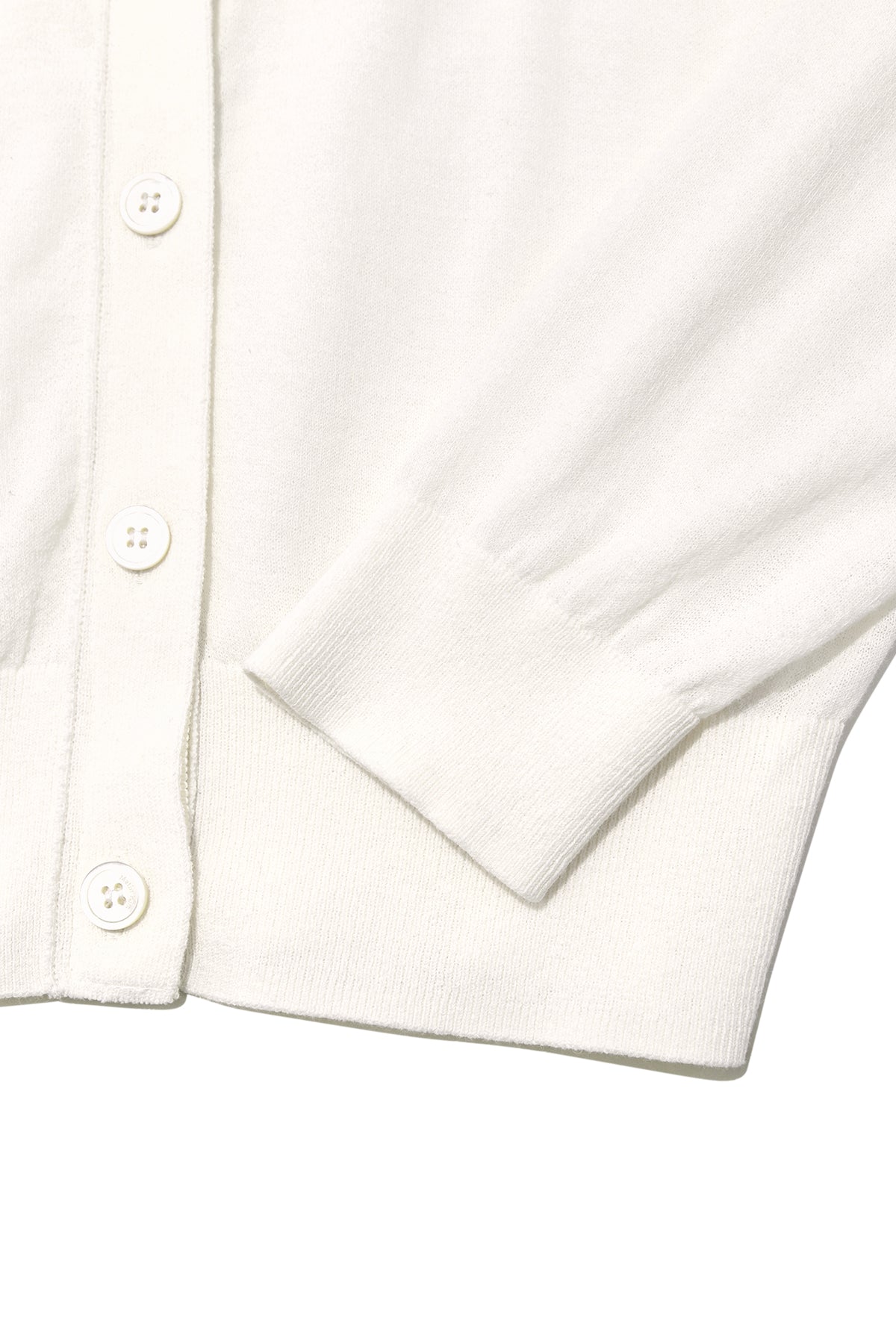 matinkim BACK LOGO SEE THROUGH CARDIGAN FOR WOMEN IN IVORY