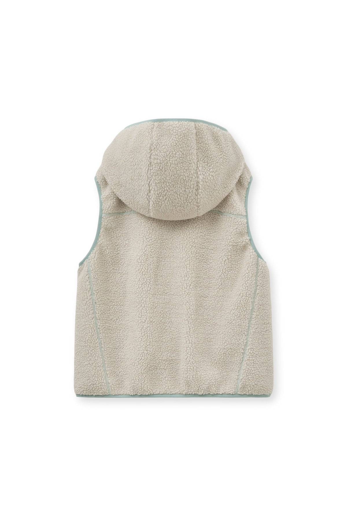 matinkim FLEECE HOODY VEST IN IVORY