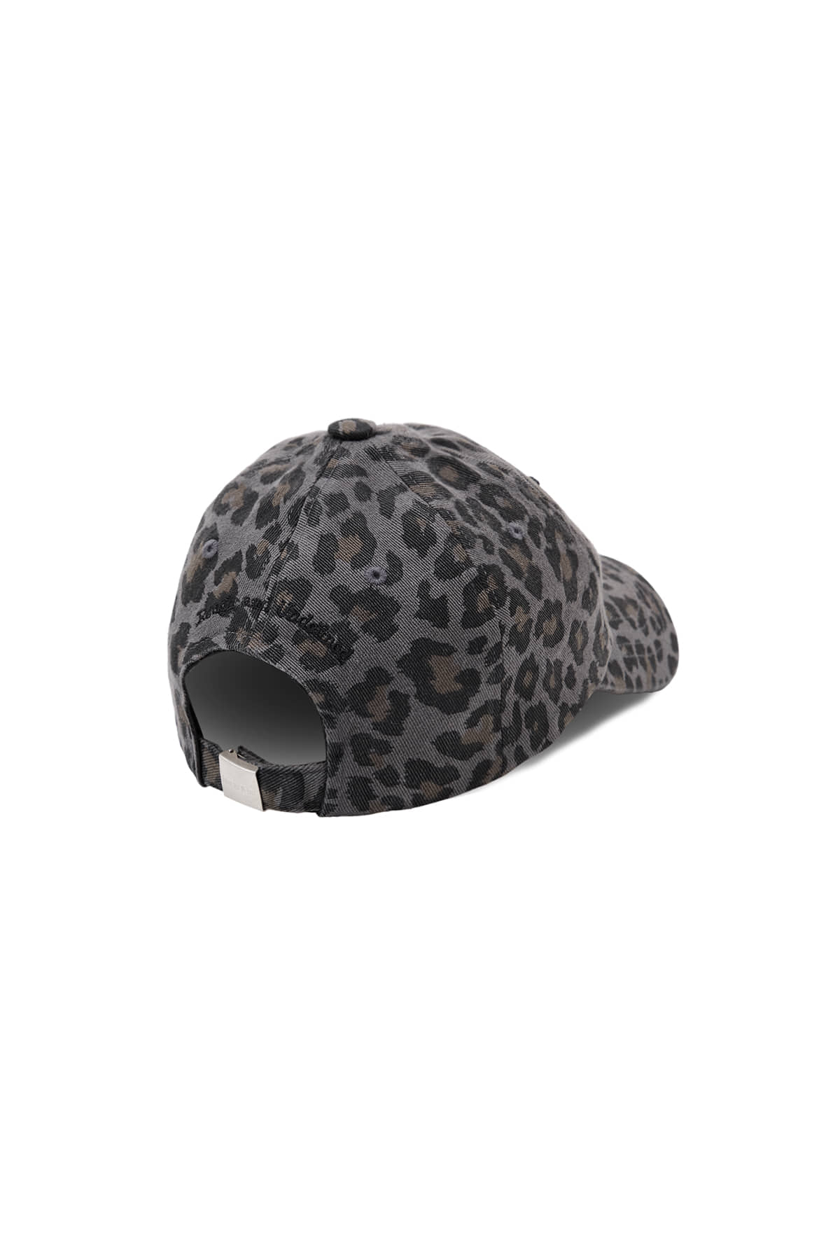 matinkim MATIN LEOPARD VOLUME LOGO BALL CAP IN DARK GREY