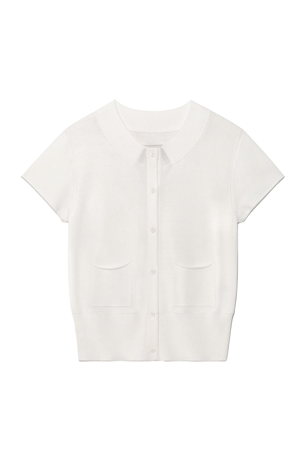 matinkim POCKET POINT HALF CARDIGAN IN IVORY
