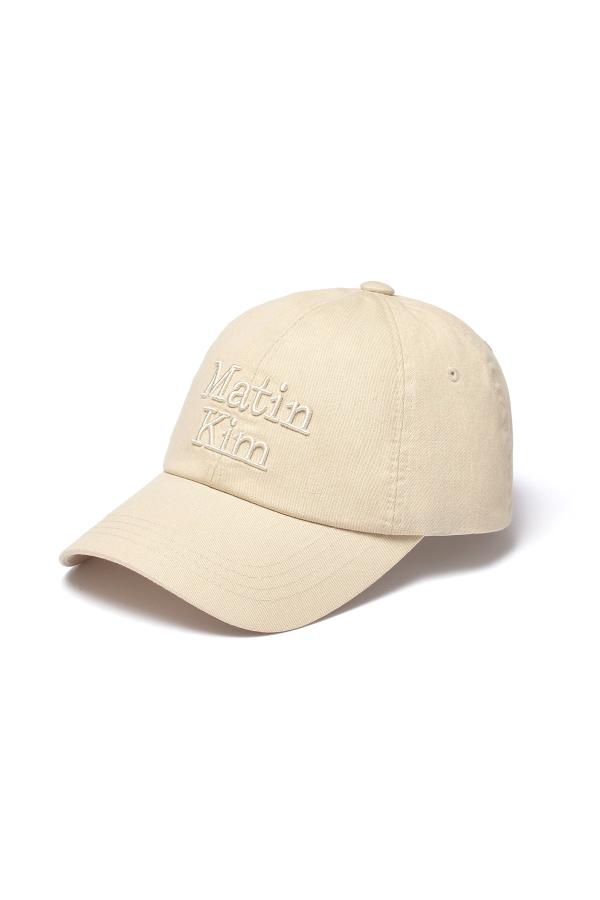 matinkim MATIN VOLUME LOGO BALL CAP IN BEIGE