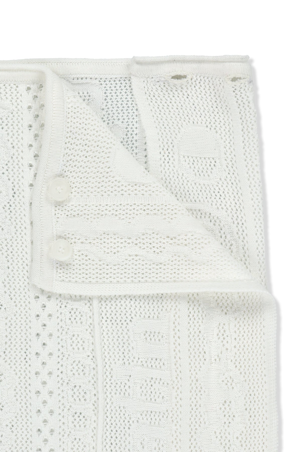 matinkim MESH LOGO WRAP MINI SKIRT IN WHITE