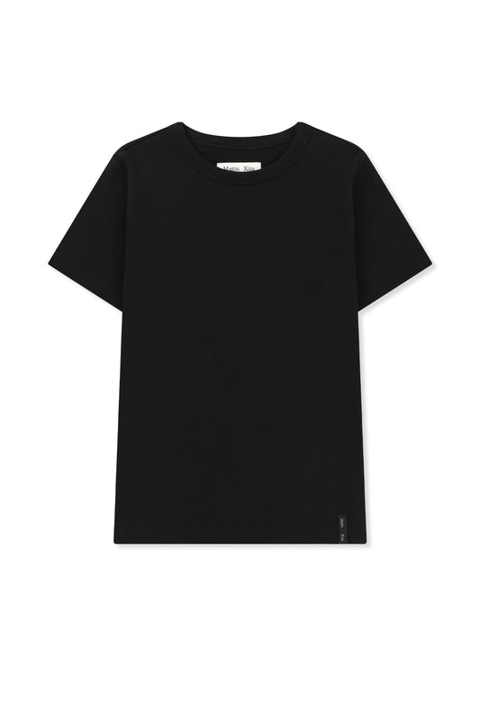 matinkim LABEL DETAIL SLIM FIT TOP IN BLACK