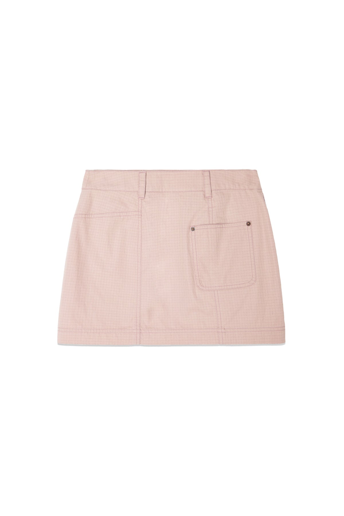 matinkim POCKET FOLDOVER WRAP MINI SKIRT IN INDIAN PINK