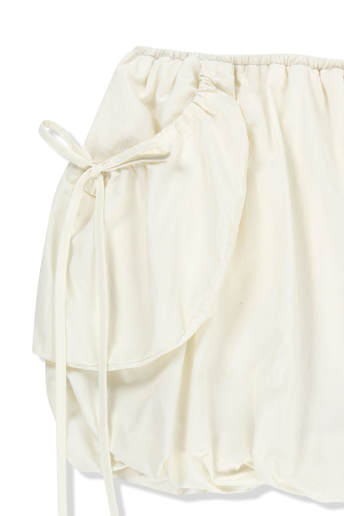 matinkim STRAP DETAIL BALLON SKIRT IN IVORY