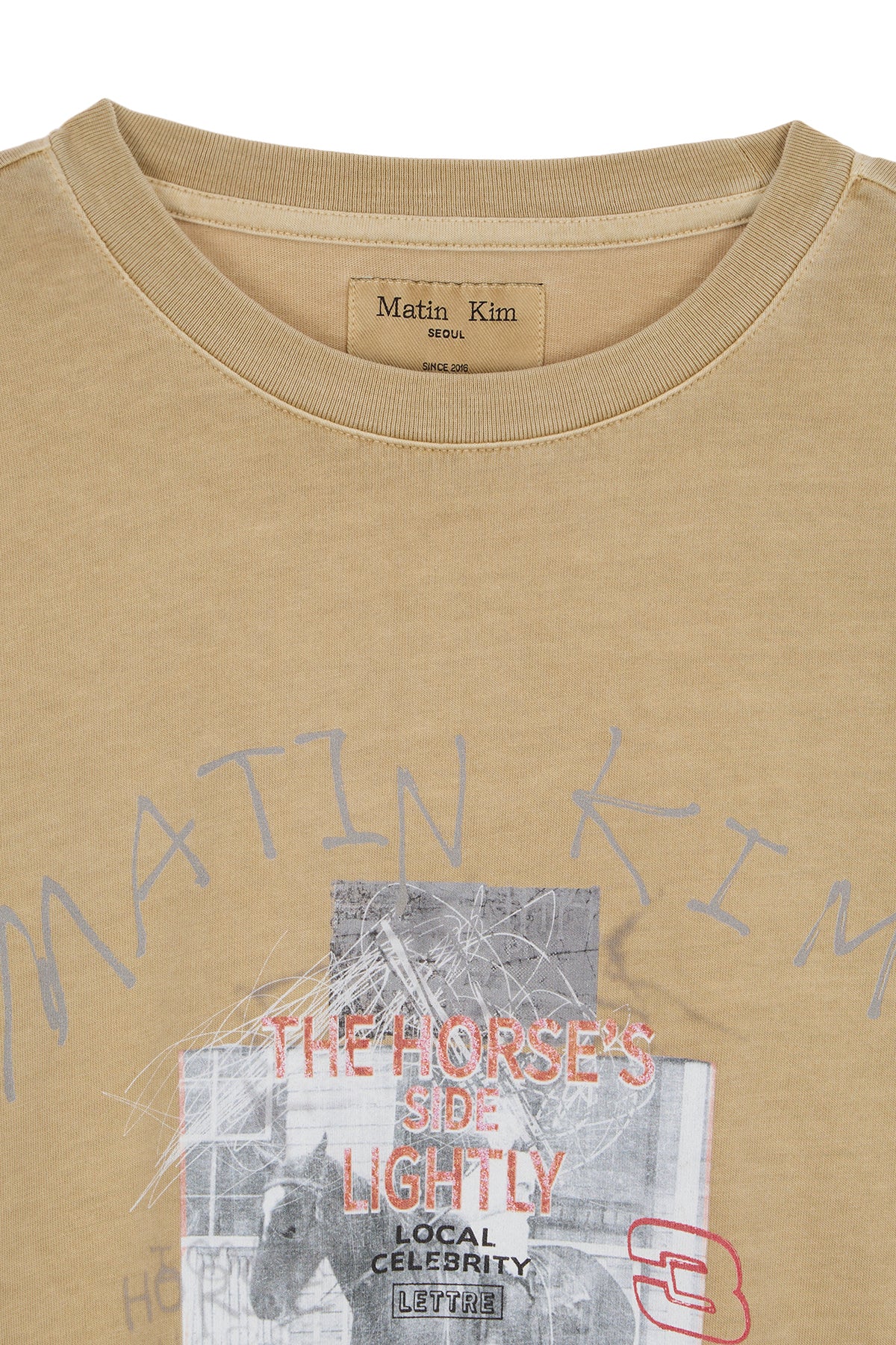 matinkim MATIN LNY 26 PIGMENT LONG SLEEVE TOP IN BEIGE