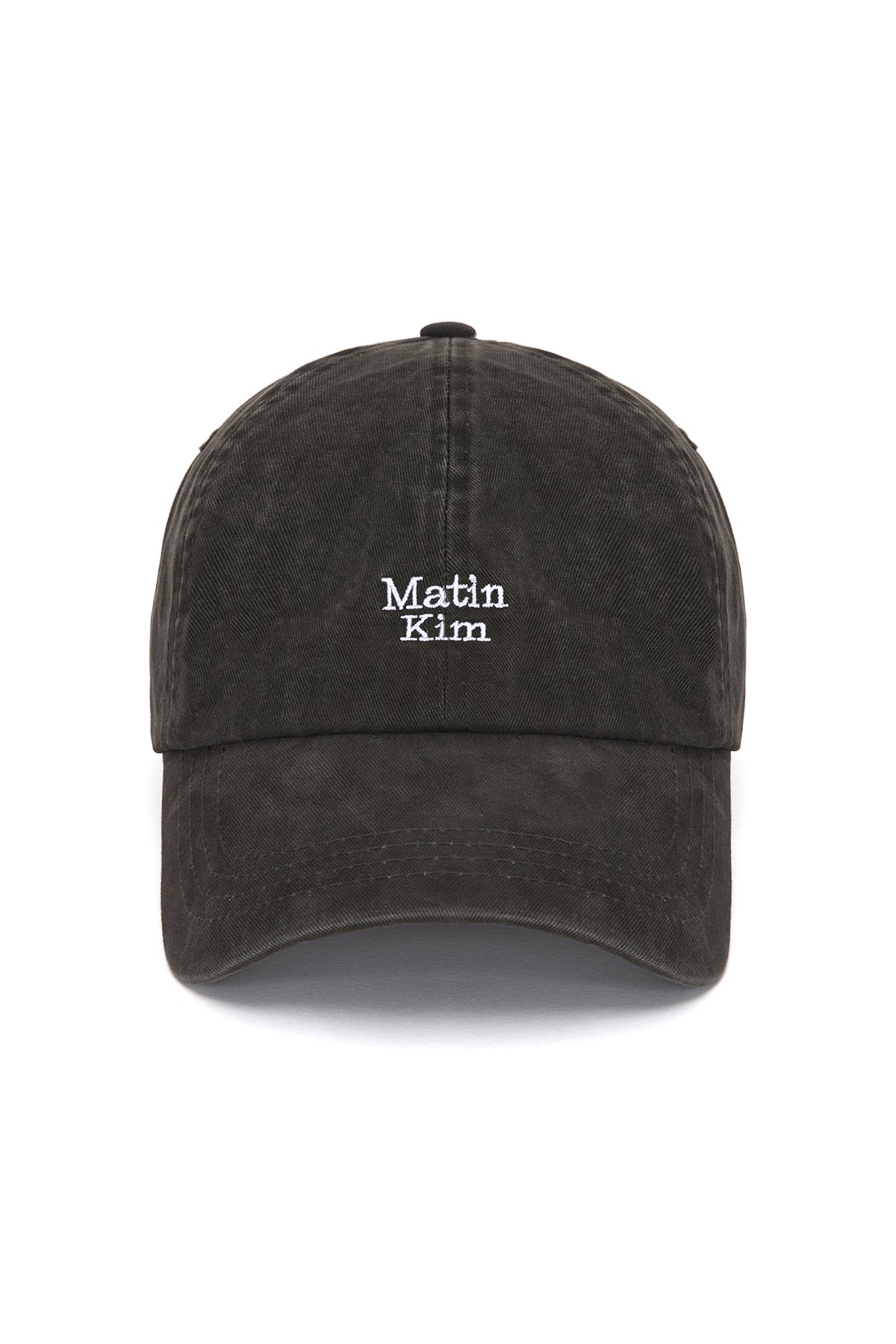 matinkim MATIN MINI LOGO BALL CAP IN CHARCOAL
