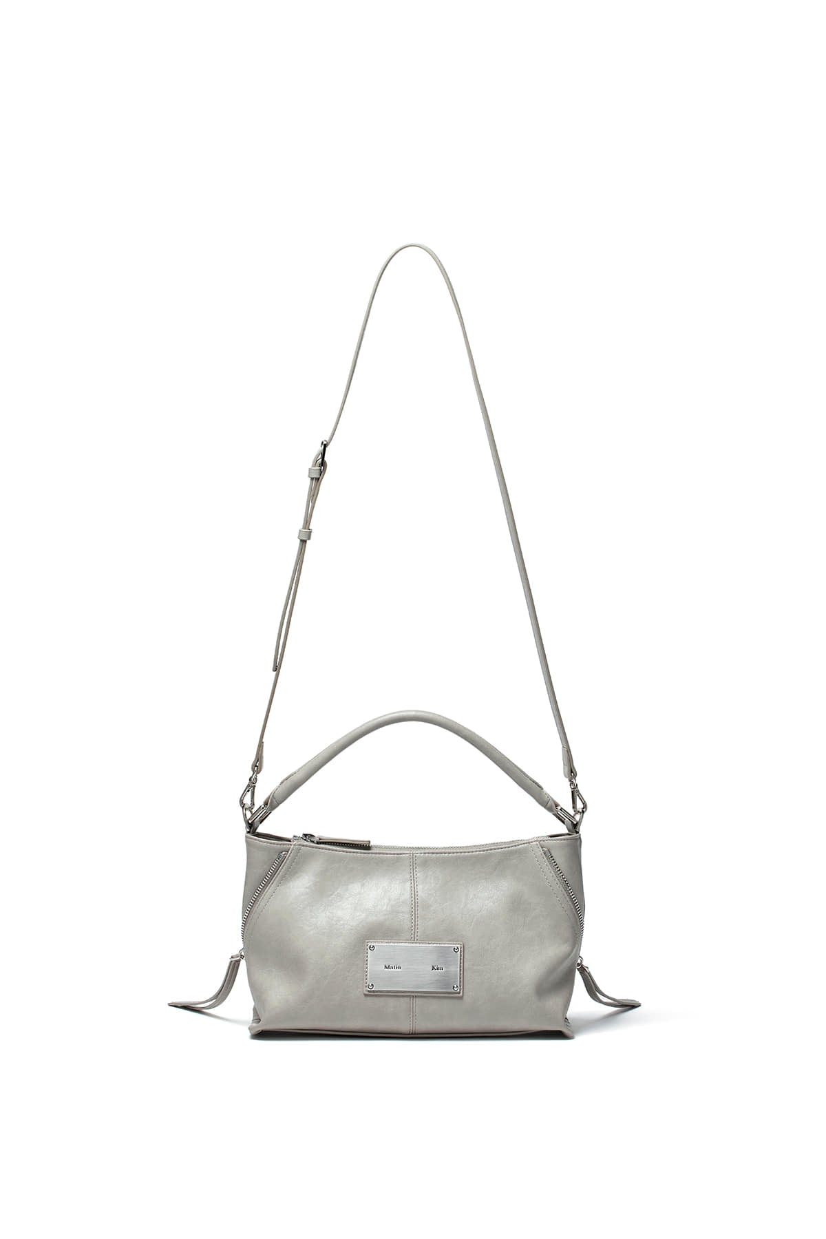 matinkim SIDE ZIPPER TWO WAY BAG IN GREY