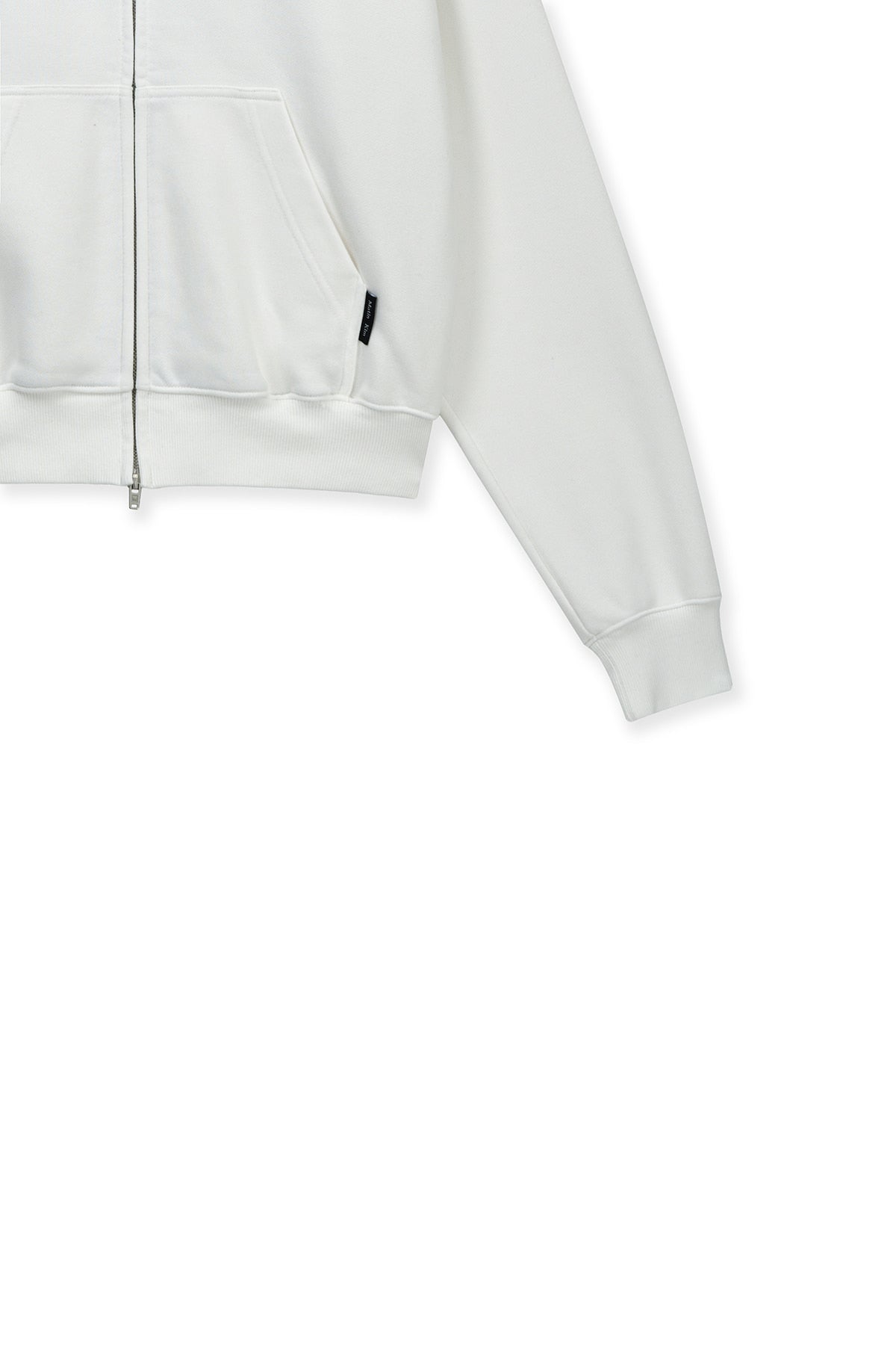 matinkim GRAFFITI LOGO HOODY ZIP UP IN WHITE
