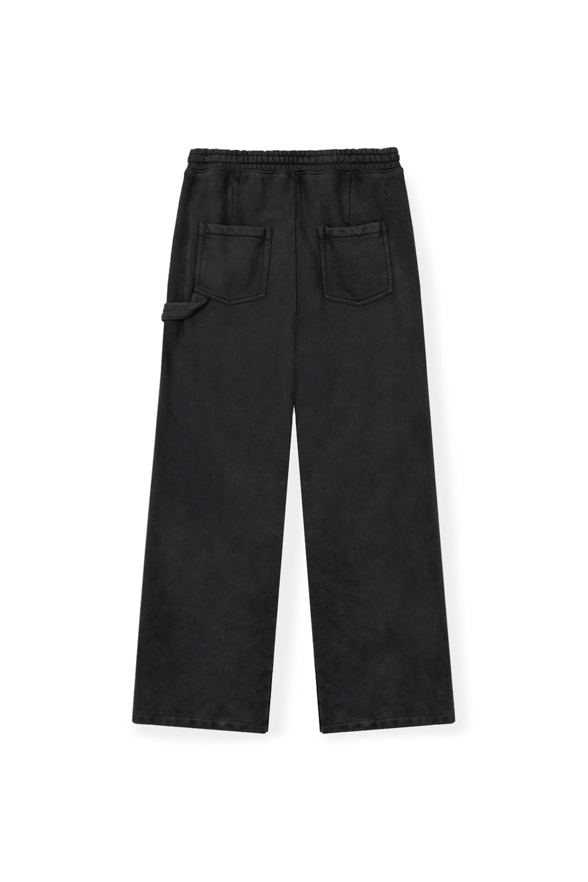 matinkim CUT OUT WASHED SWEATPANTS FOR MEN IN CHARCOAL