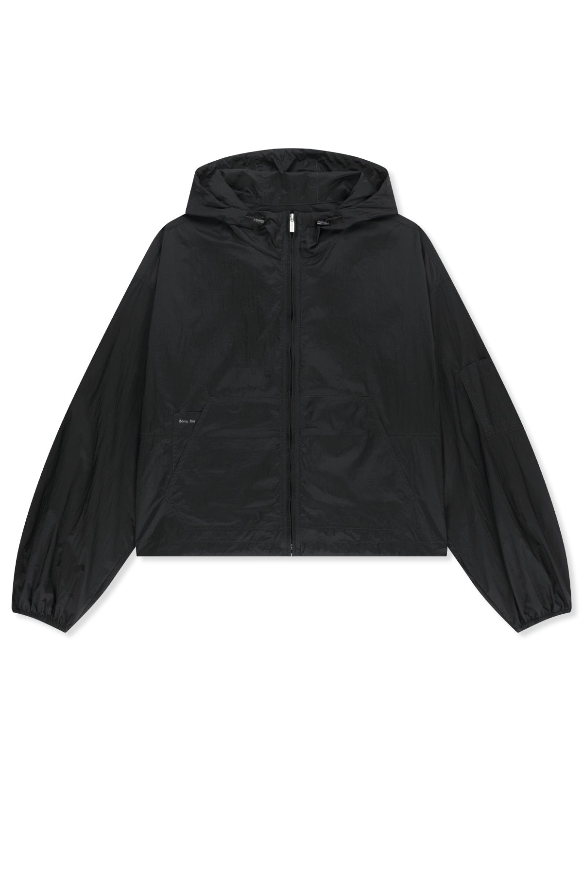 matinkim BACK LOGO HOODY WINDBREAKER FOR WOMEN IN DARK BROWN