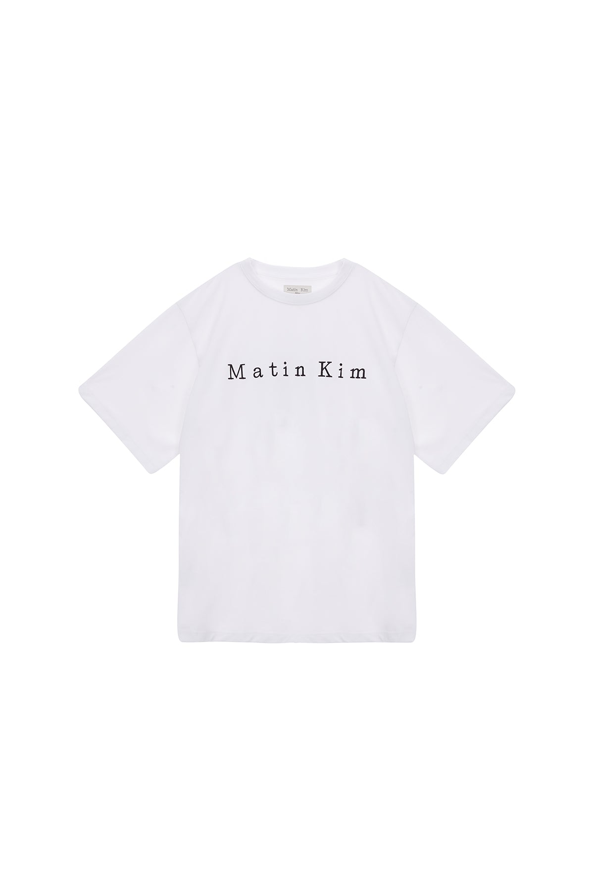 matinkim MATIN EMBROIDERY LOGO TOP IN WHITE