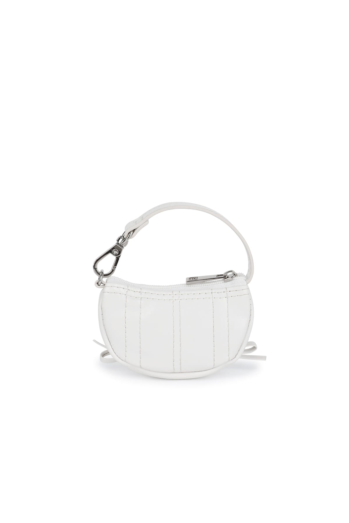 matinkim HALF SHIRRING RIBBON CHARM IN IVORY