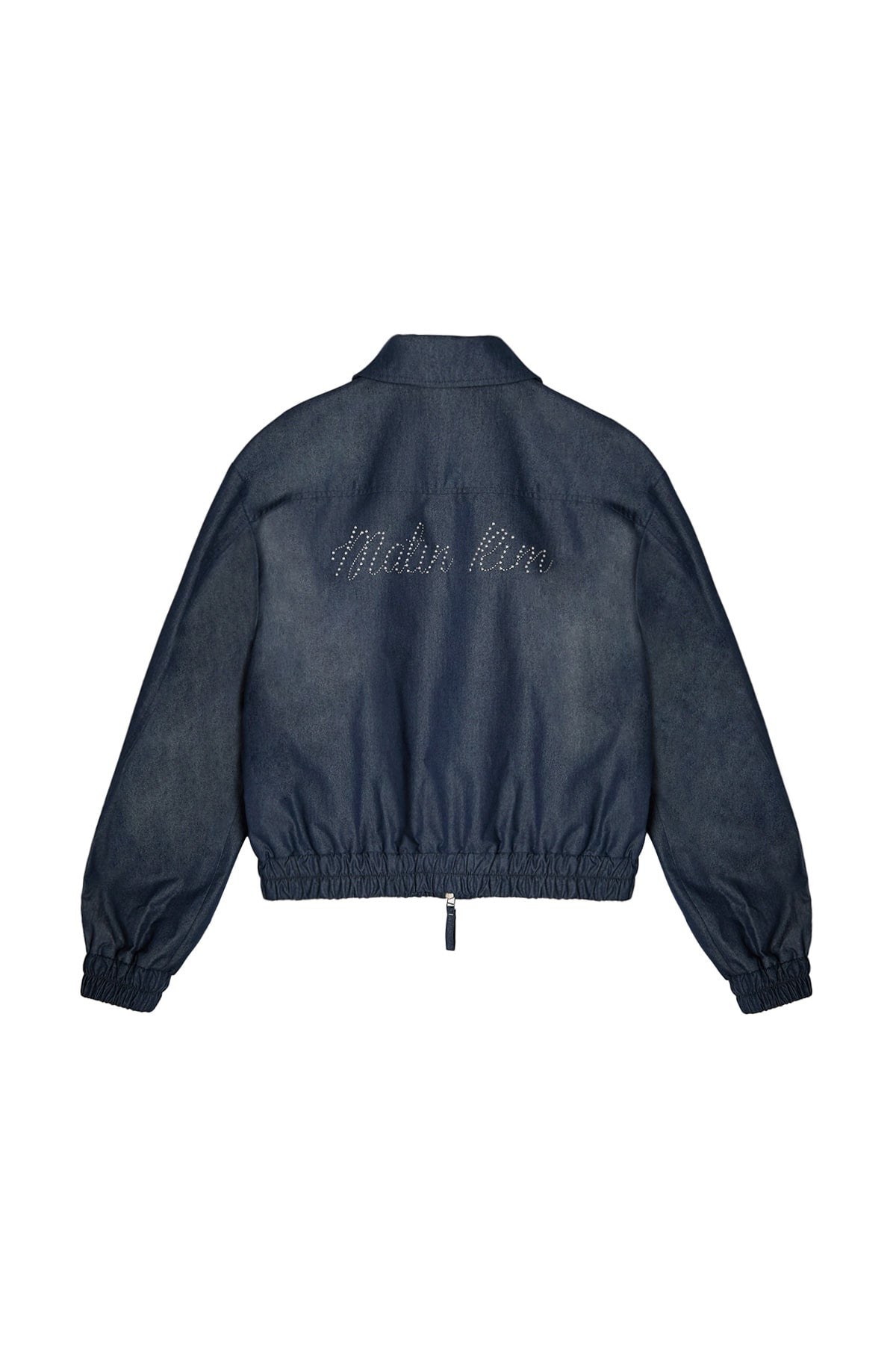 matinkim WESTERN DETAIL DENIM LIKE BLOUSON IN NAVY