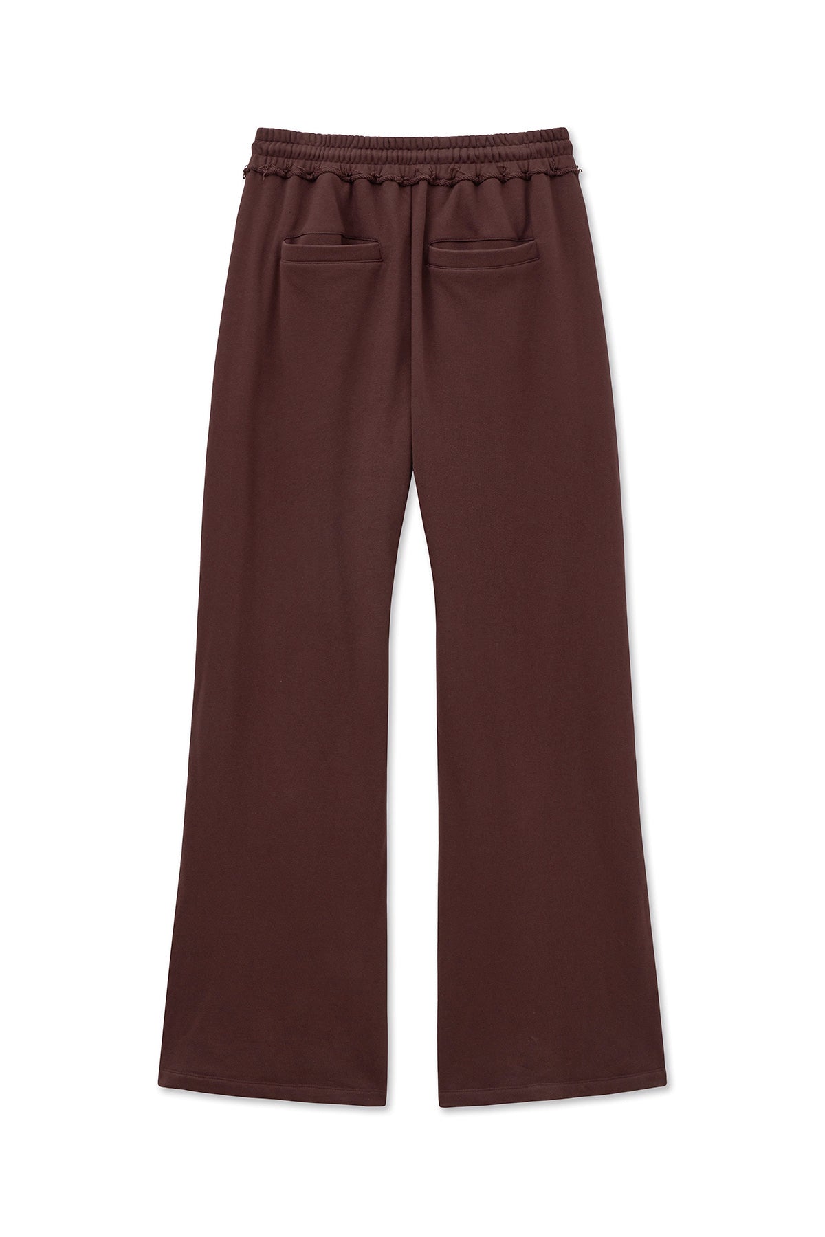 matinkim DRAWSTRING POINT SWEATPANTS IN BURGUNDY