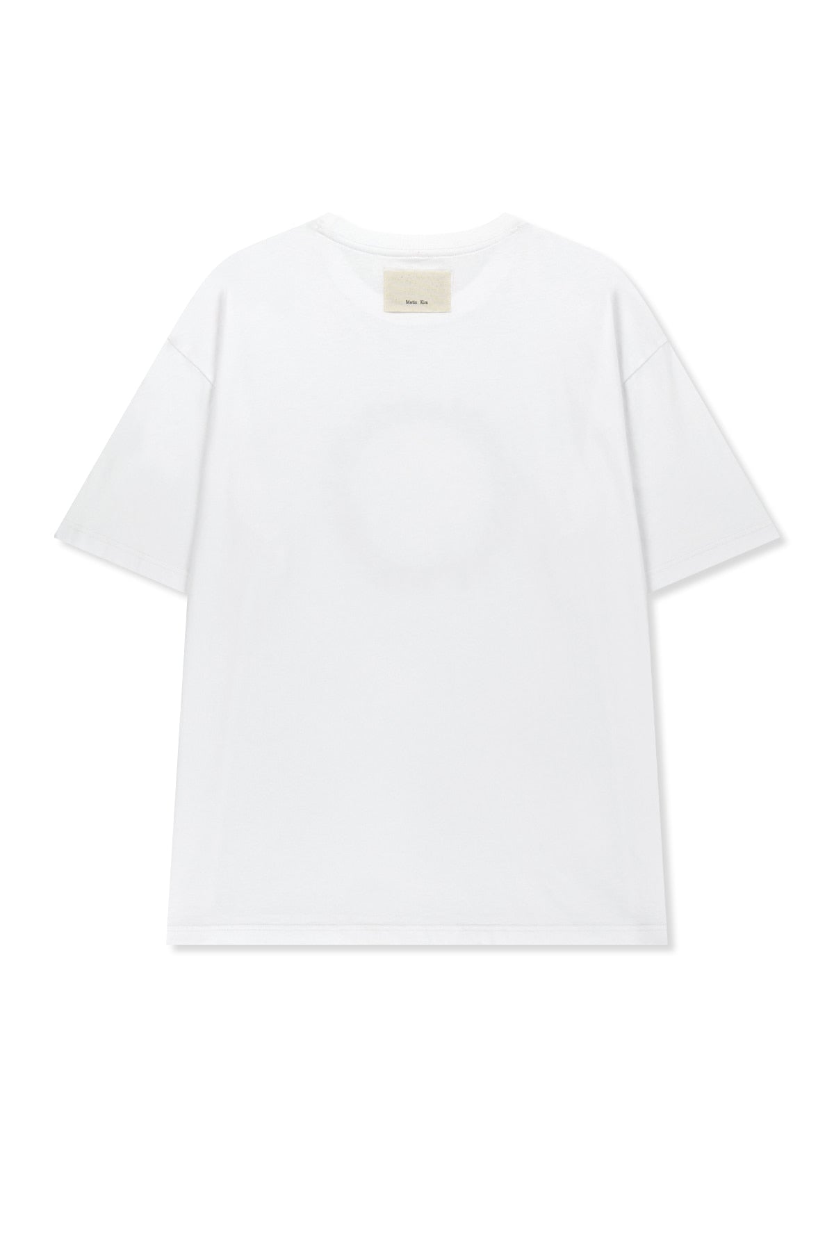 matinkim MATIN KIM CIRCLE LOGO TOP FOR MEN IN WHITE