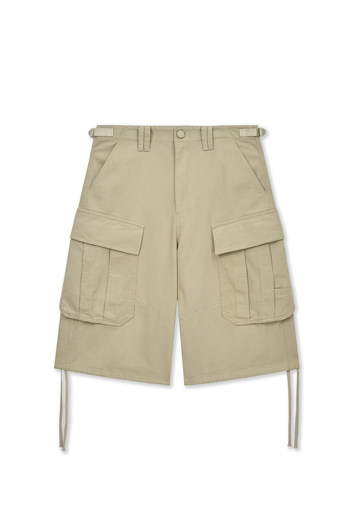 matinkim UTILITY CARGO BERMUDA PANTS IN BEIGE