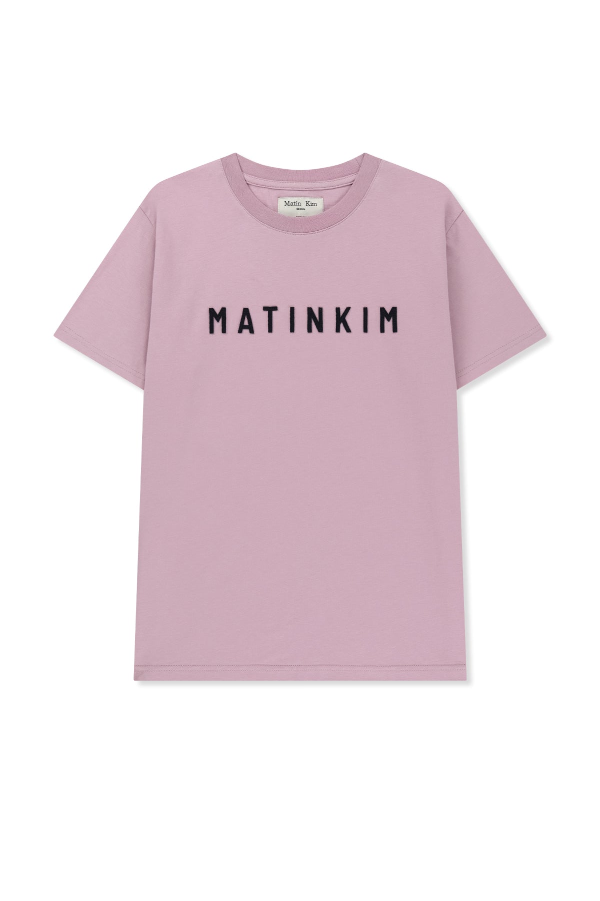 matinkim APPLIQUE FELT LOGO TOP IN PINK
