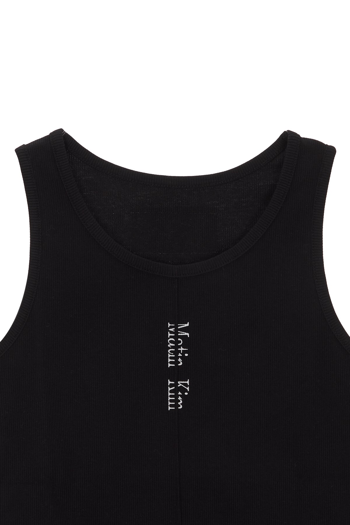matinkim PINTUCK SLEEVELESS TOP IN BLACK