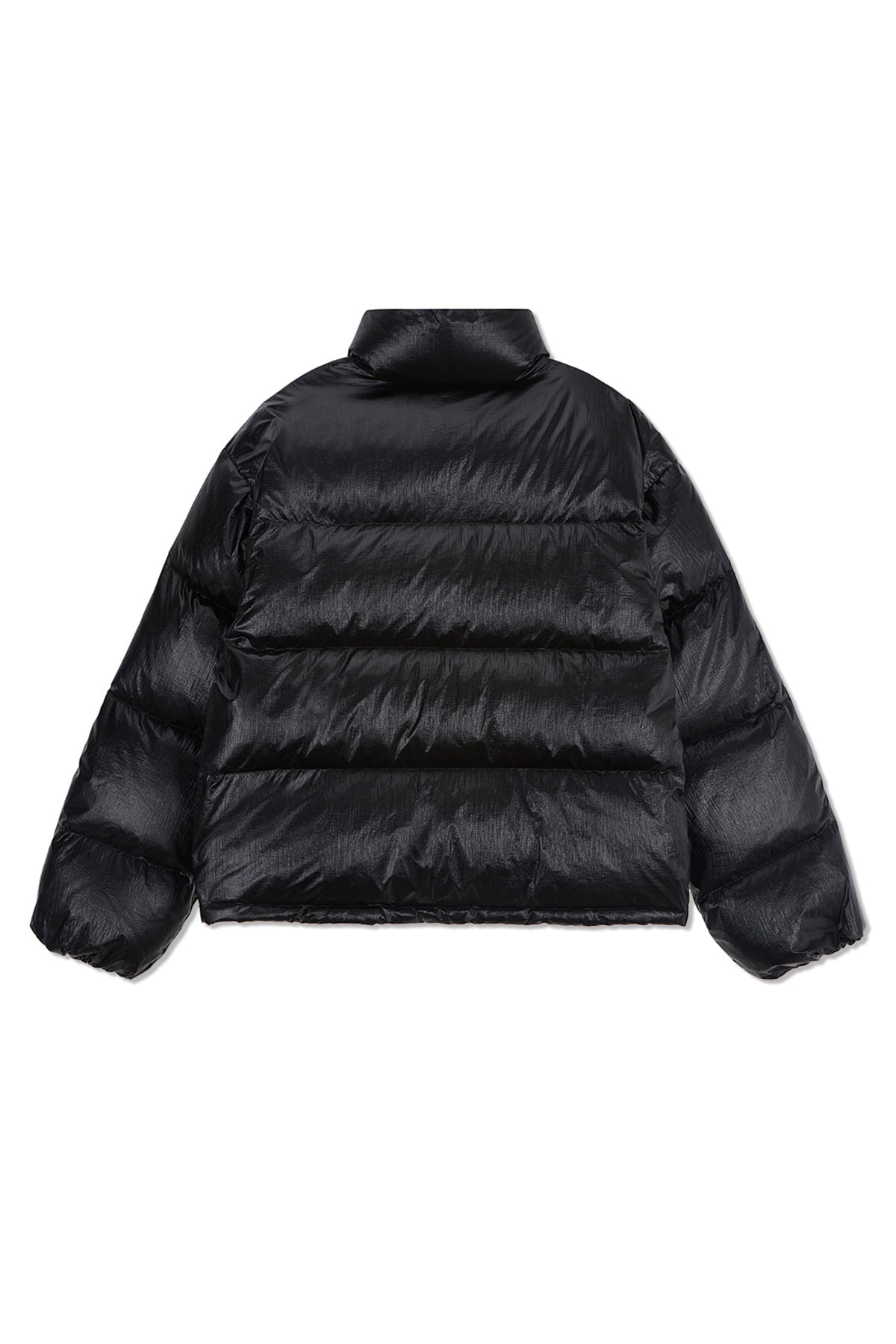 matinkim SMALL LOGO VOLUME DOWN JUMPER FOR MEN IN BLACK