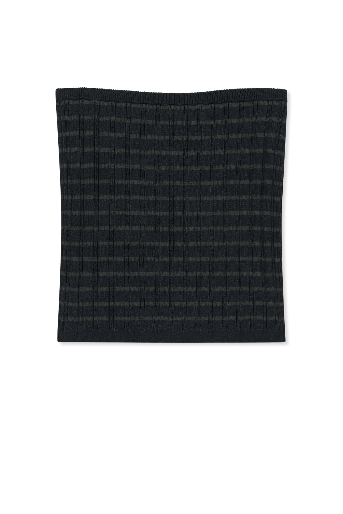 matinkim STRIPE KNIT TUBE TOP IN NAVY