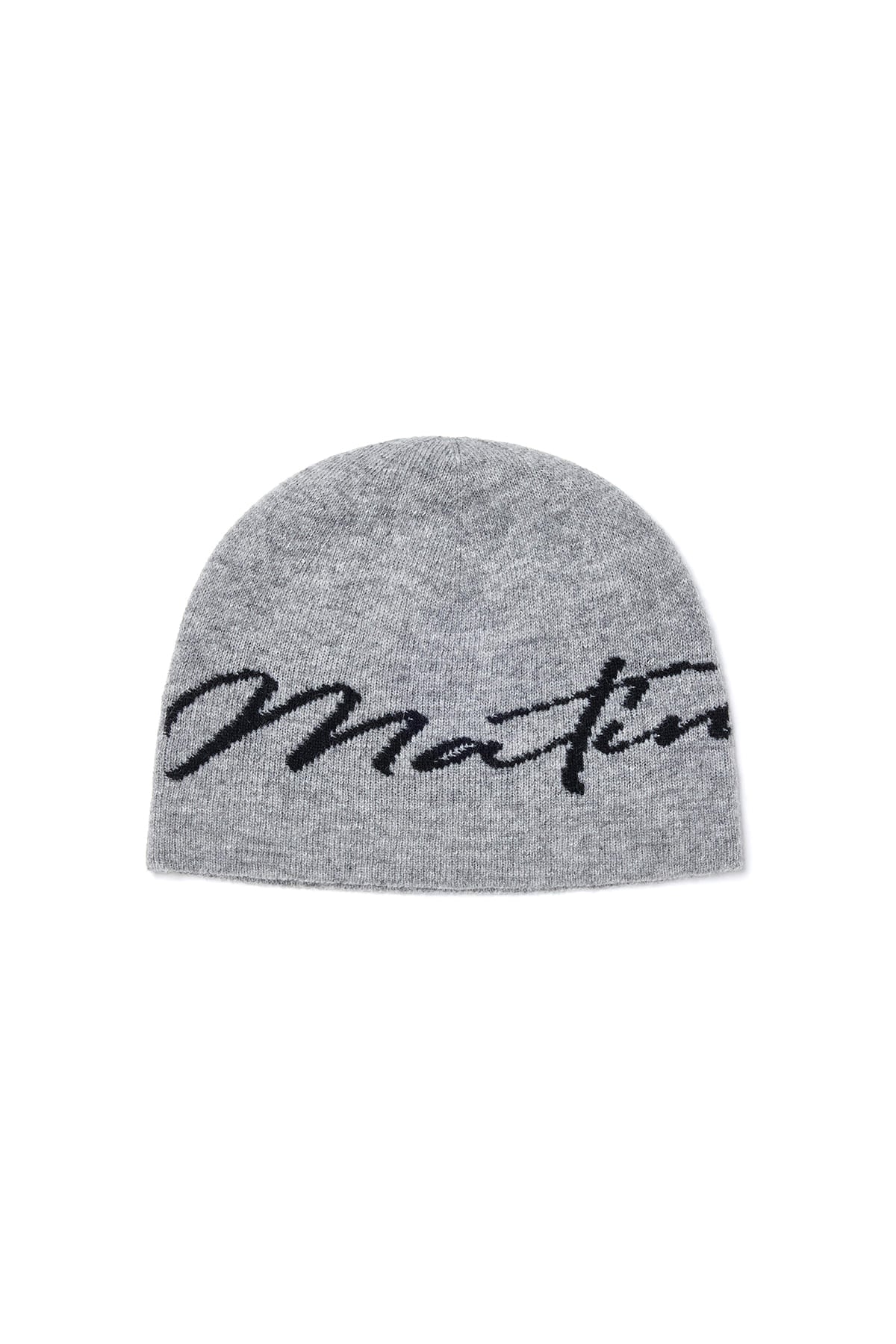 matinkim MATIN LOGO SCRIPT BEANIE IN GREY