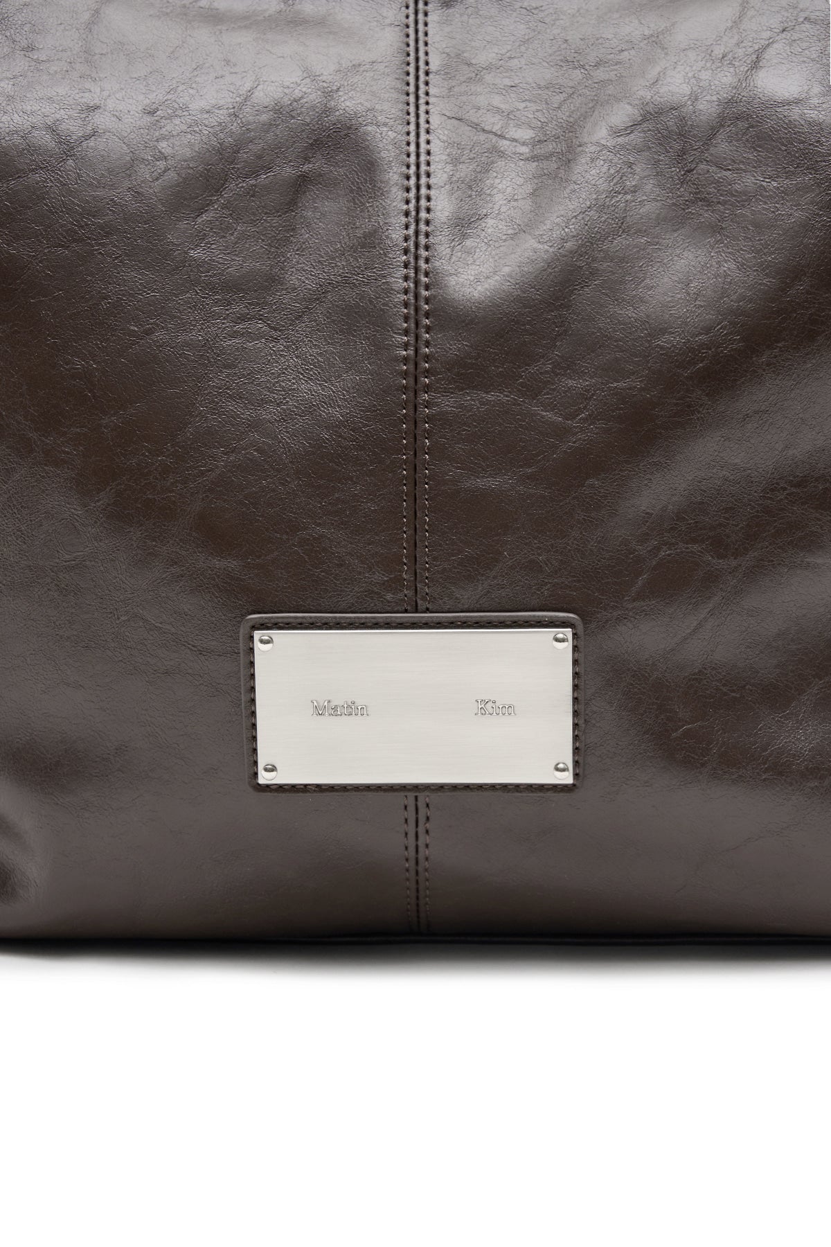 matinkim MATIN STUD POINT LARGE SHOULDER BAG IN BROWN