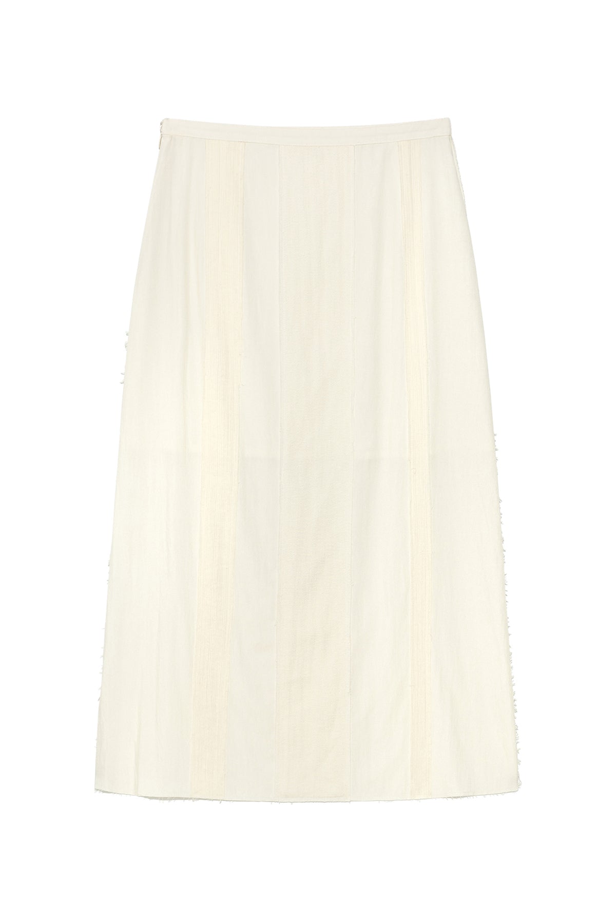 matinkim HOOK AND EYE STRING LONG SKIRT IN IVORY