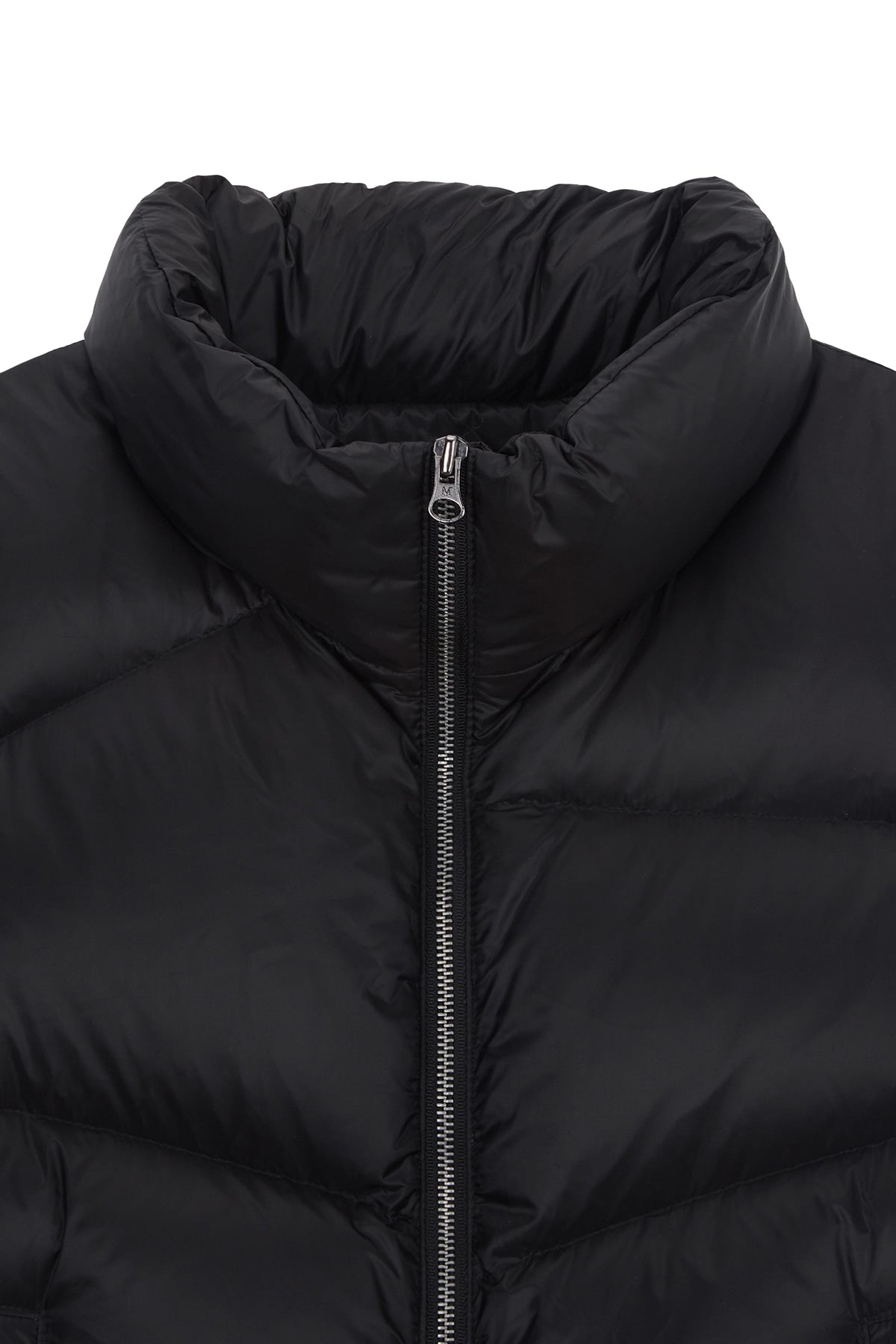 matinkim UNBALANCE QUILTED DOWN VEST FOR WOMEN IN BLACK