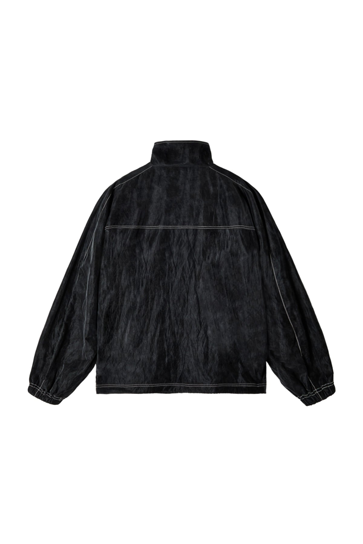 matinkim STITCH POINT HIGH NECK JUMPER IN BLACK