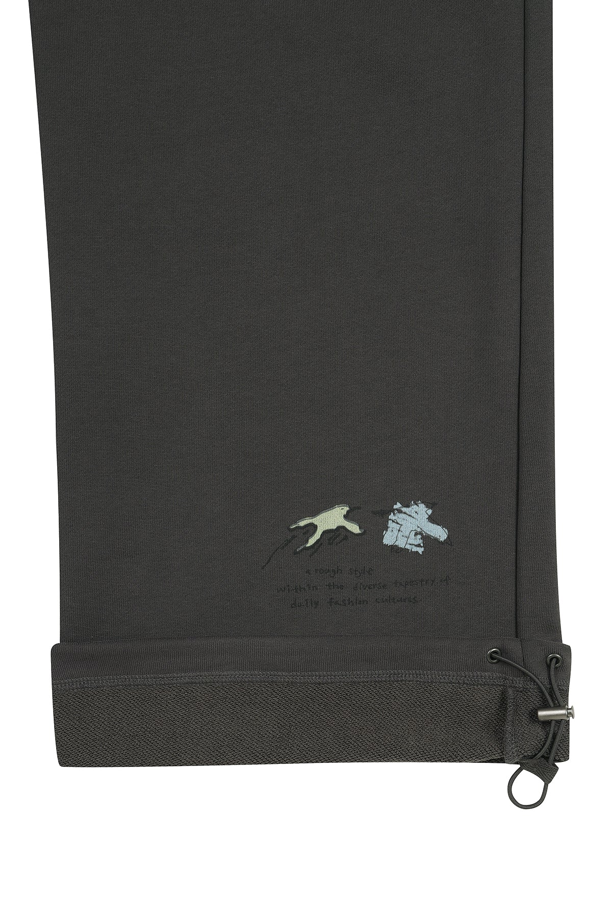 matinkim GRAFFITI ARTWORK SWEATPANTS IN CHARCOAL
