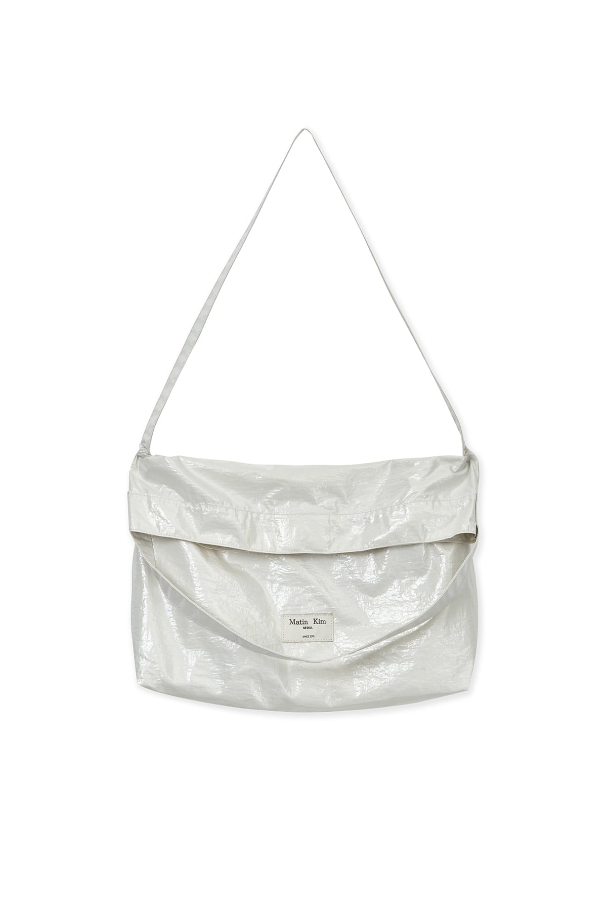 matinkim GLOSSY LIGHT TWO WAY BAG IN IVORY