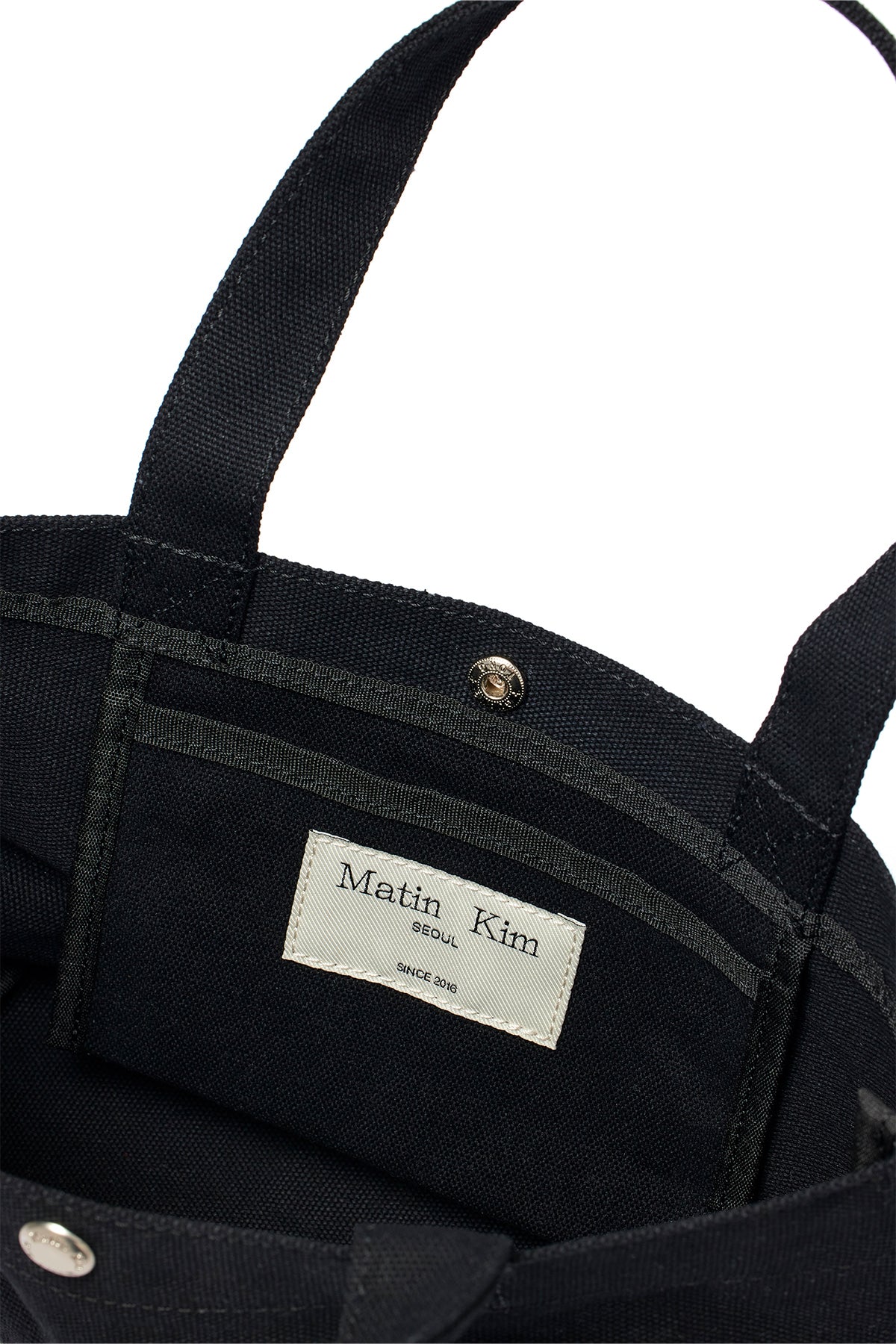 matinkim MATIN CANVAS MINI TOTE BAG IN BLACK
