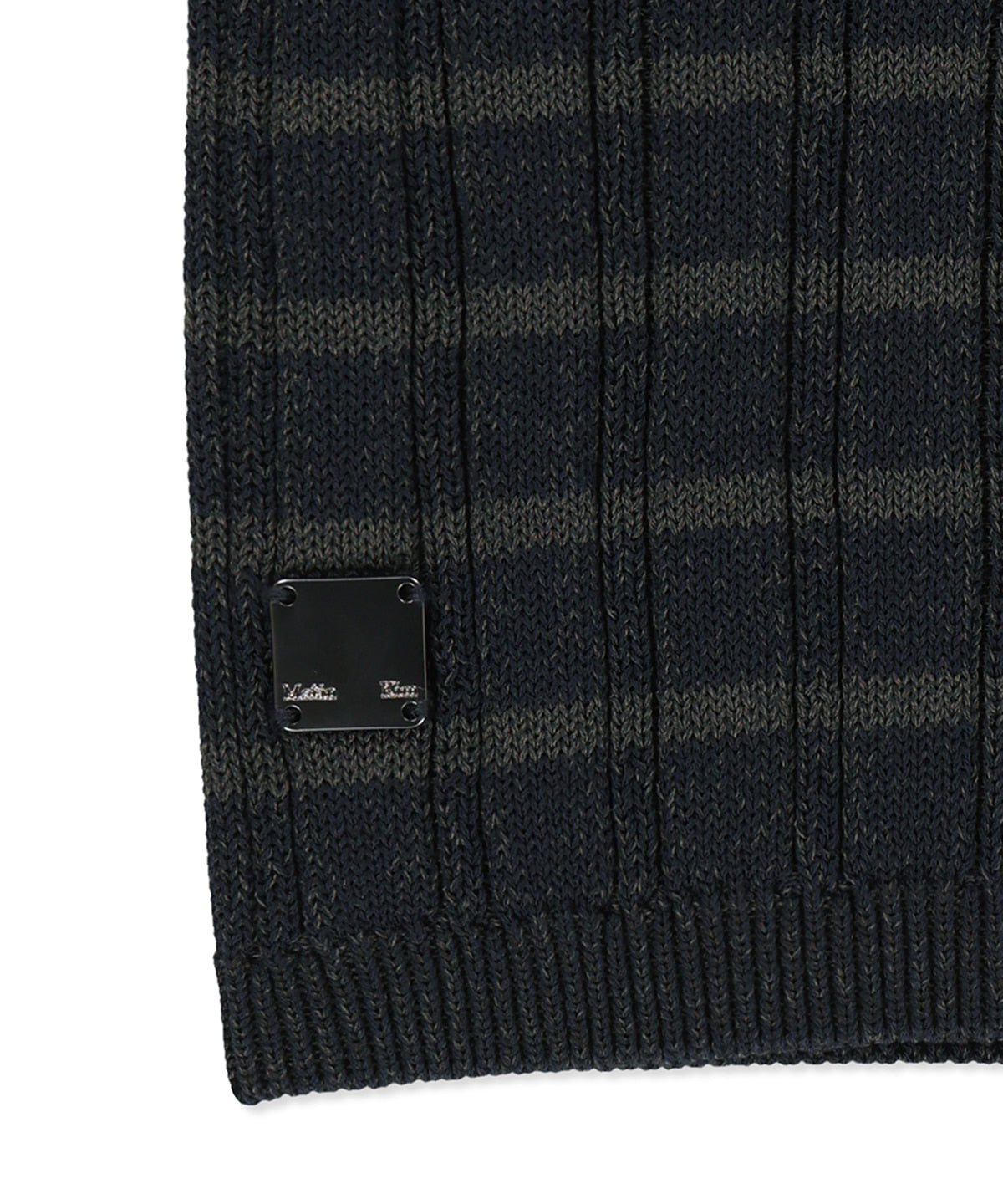 matinkim STRIPE KNIT SHORTS IN NAVY