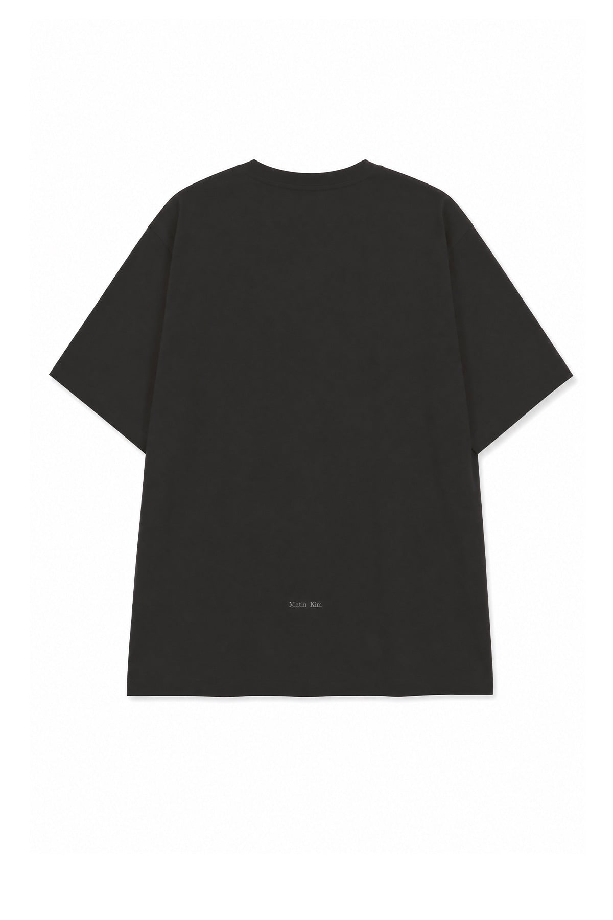 matinkim ARTIST PROJECT MATIN KIM X STEFAN MEIER ARTWORK TOP IN DARK GREY