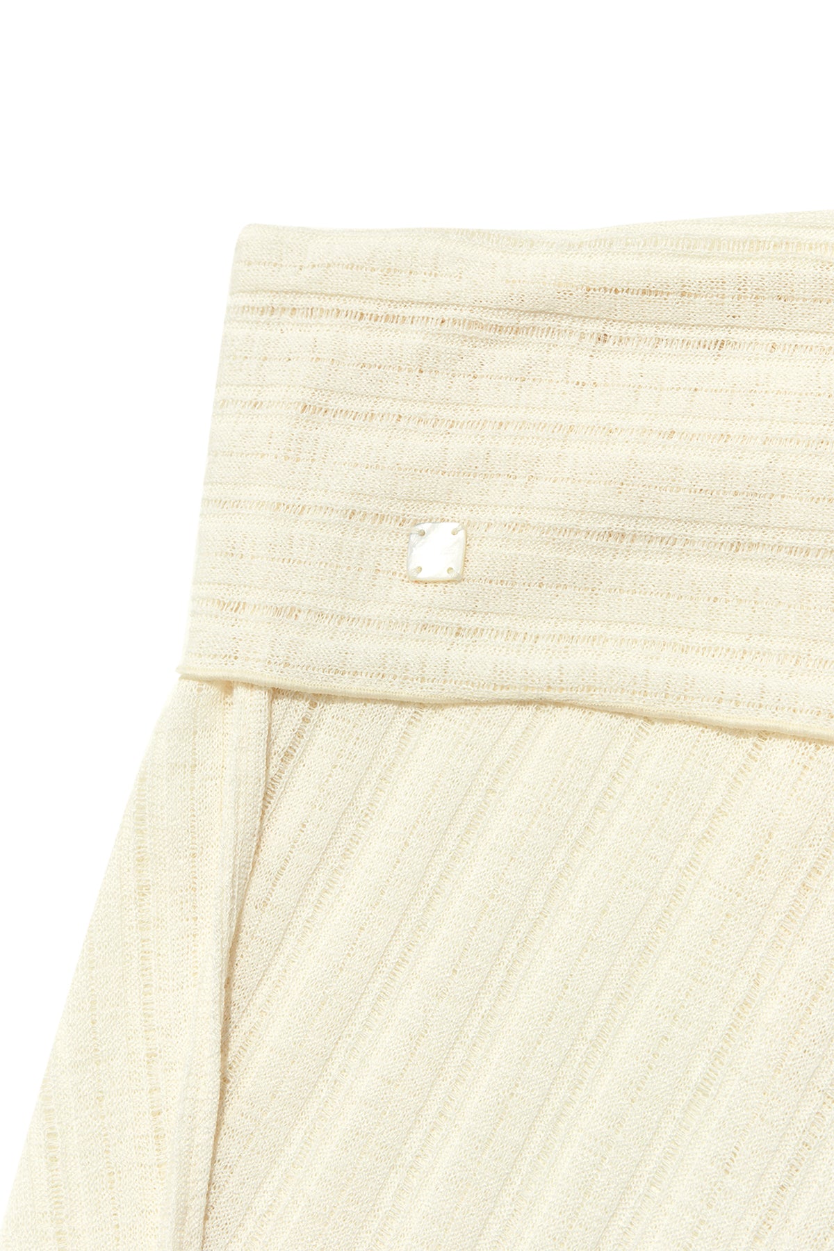 matinkim FOLDOVER LAYERED MAXI WRAP SKIRT IN IVORY