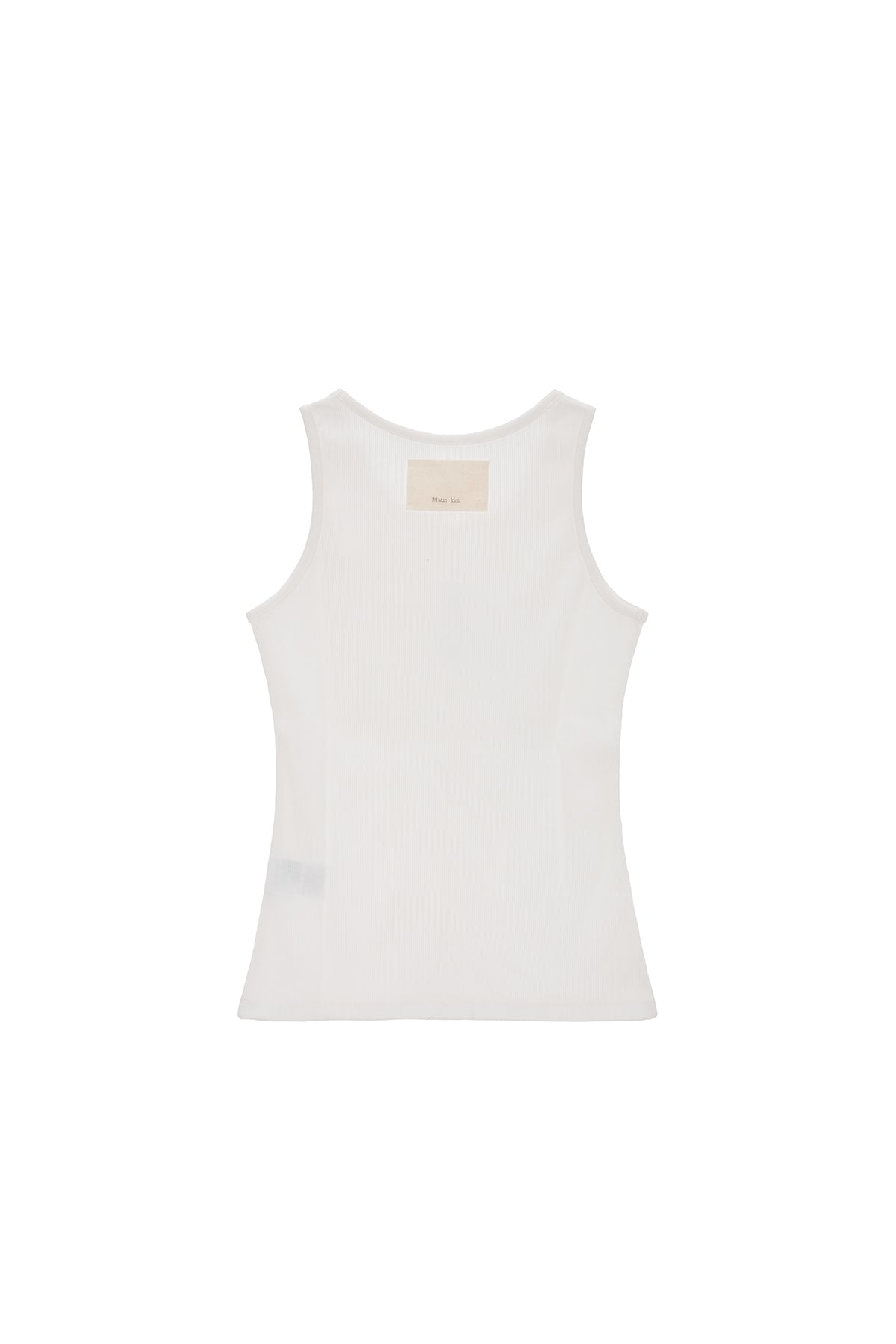 matinkim PINTUCK SLEEVELESS TOP IN WHITE